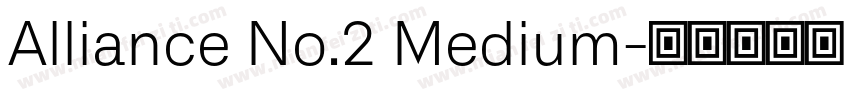 Alliance No.2 Medium字体转换